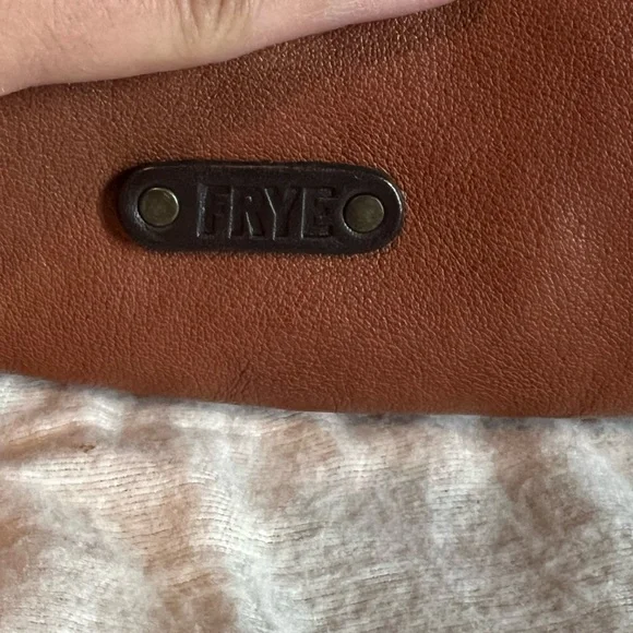 Frye Tan Leather Fringe Shoulder Bag